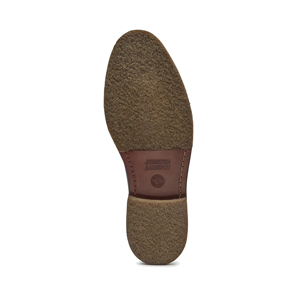 Bottom view of Johnston & Murphy Calder Leather Chukka Boot for men.