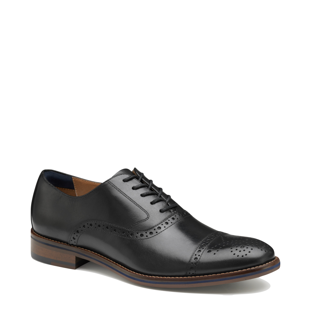 Johnston & Murphy Men's Conard 2.0 Cap Toe Oxford in Black – V&A Bootery INC