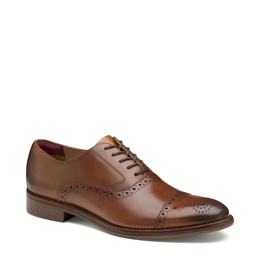 Johnston & Murphy Men's Conard 2.0 Cap Toe Oxford in Tan