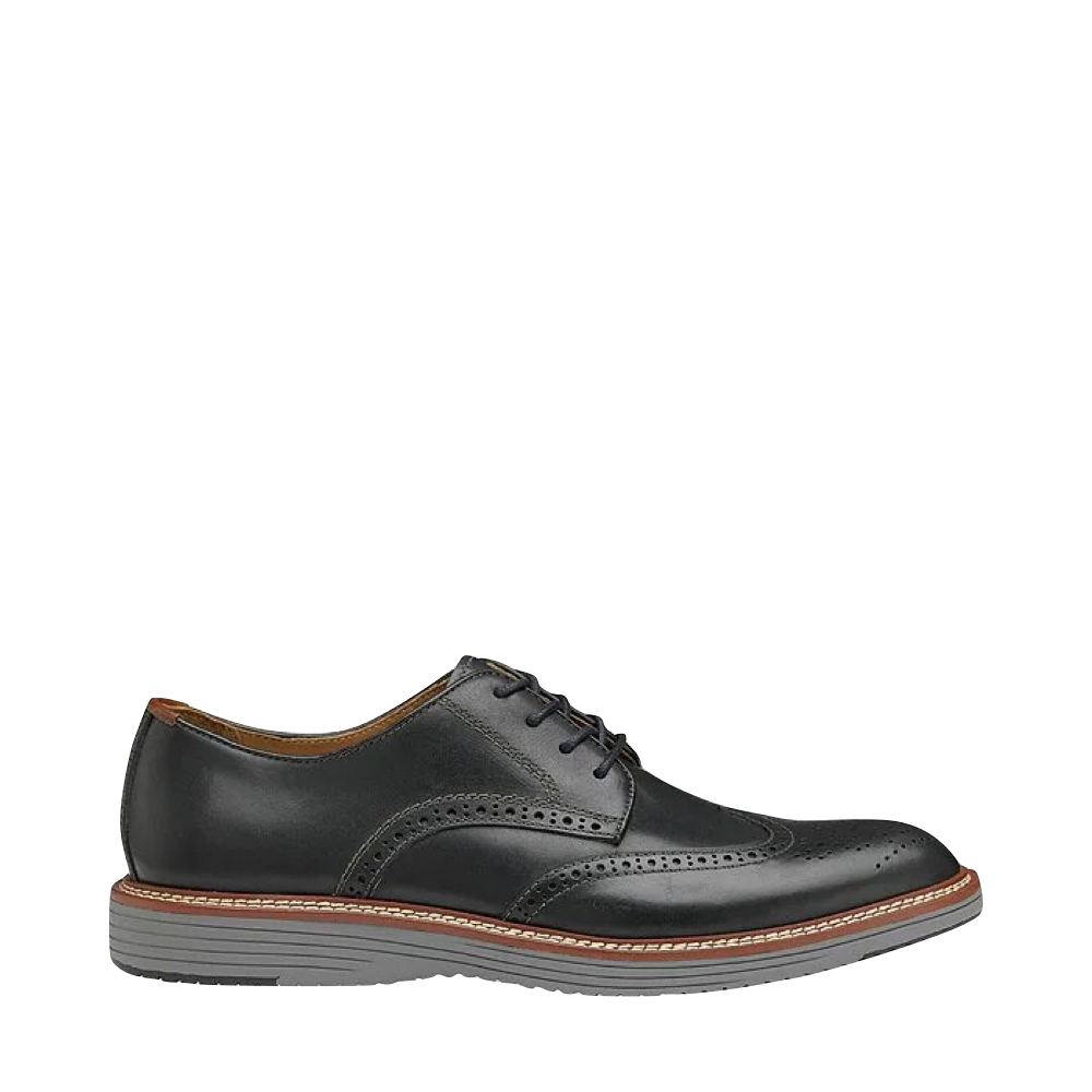 Johnston & Murphy Men's Upton Wing Tip Oxford (Black)