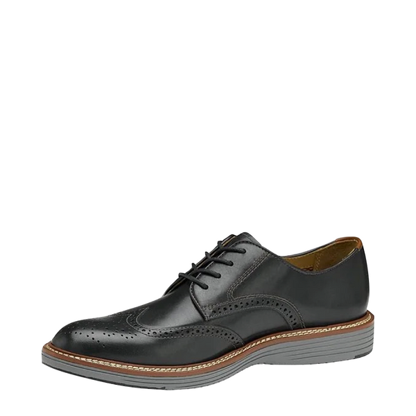 Johnston & Murphy Men's Upton Wing Tip Oxford in Black
