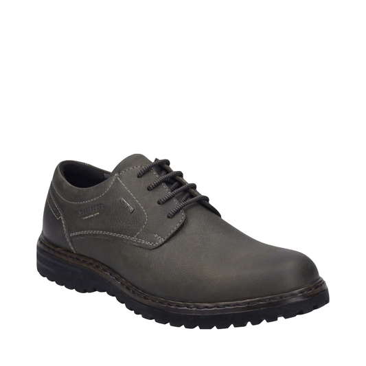 Toe view of Josef Seibel Erroll 50 Waterproof Tie Shoe for men.