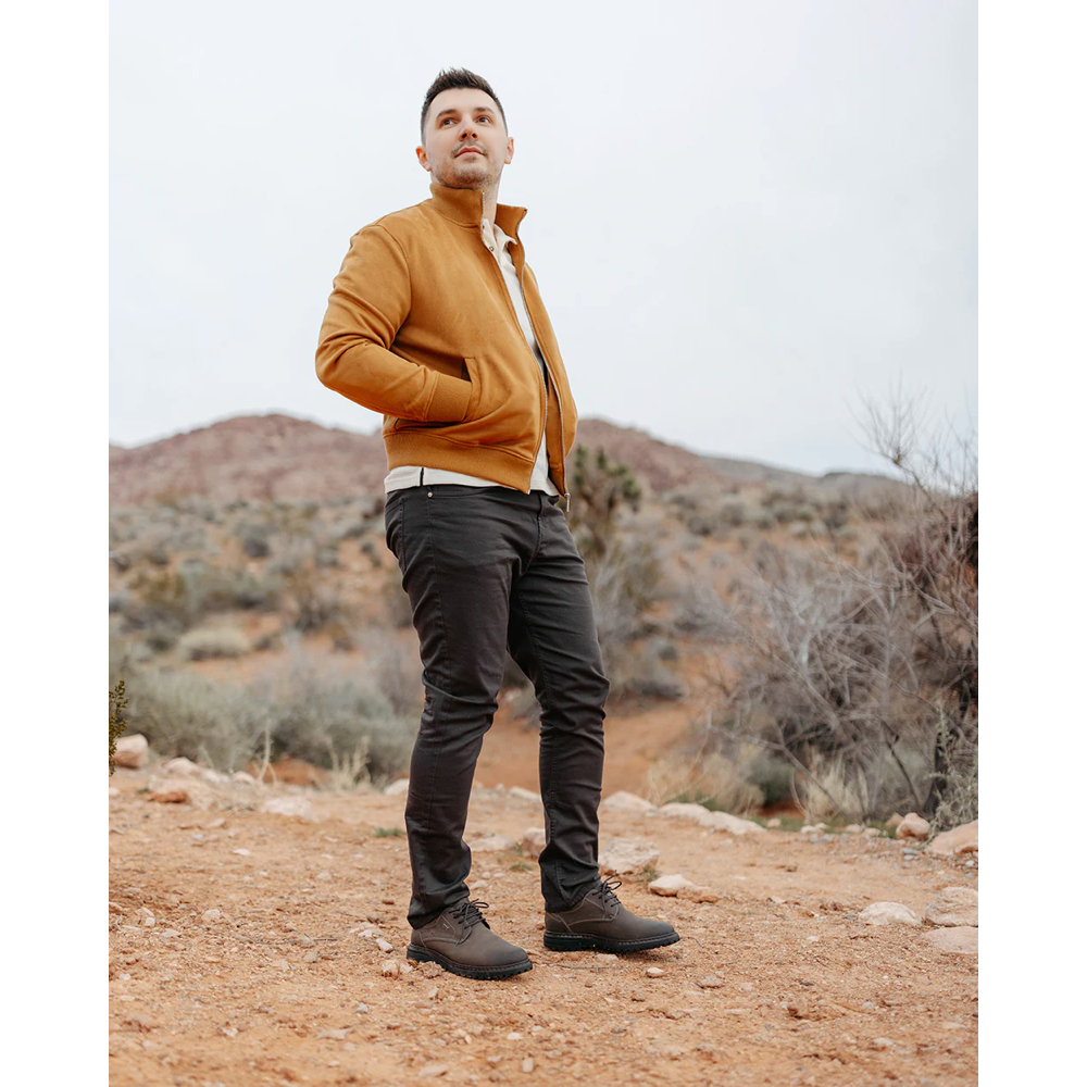 Model view of Josef Seibel Erroll 50 Waterproof Tie Shoe for men.