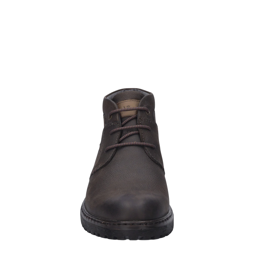 Front view of Josef Seibel Errol 52 Waterproof Tie Boot for men.