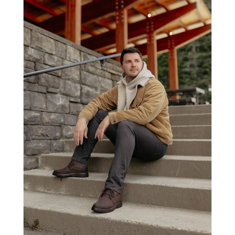 Model view of Josef Seibel Errol 52 Waterproof Tie Boot for men.