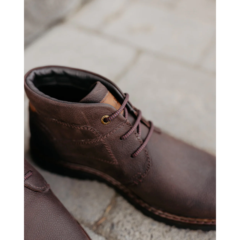 Detail view of Josef Seibel Errol 52 Waterproof Tie Boot for men.