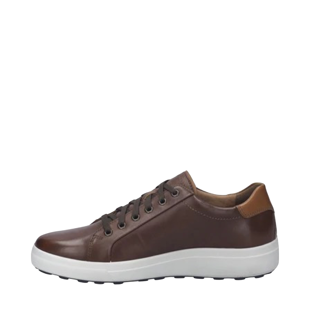 Side (left) view of Josef Seibel Maddox 05 Leather Lace Sneaker for men.