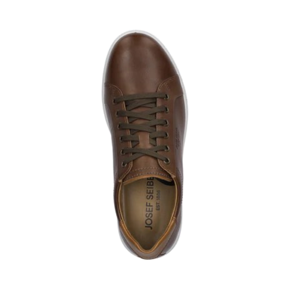 Top-down view of Josef Seibel Maddox 05 Leather Lace Sneaker for men.