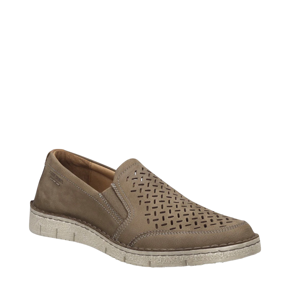 Toe view of Josef Seibel Ruben 27 Leather Slip On for men.