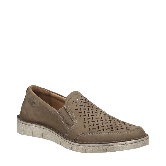 Toe view of Josef Seibel Ruben 27 Leather Slip On for men.