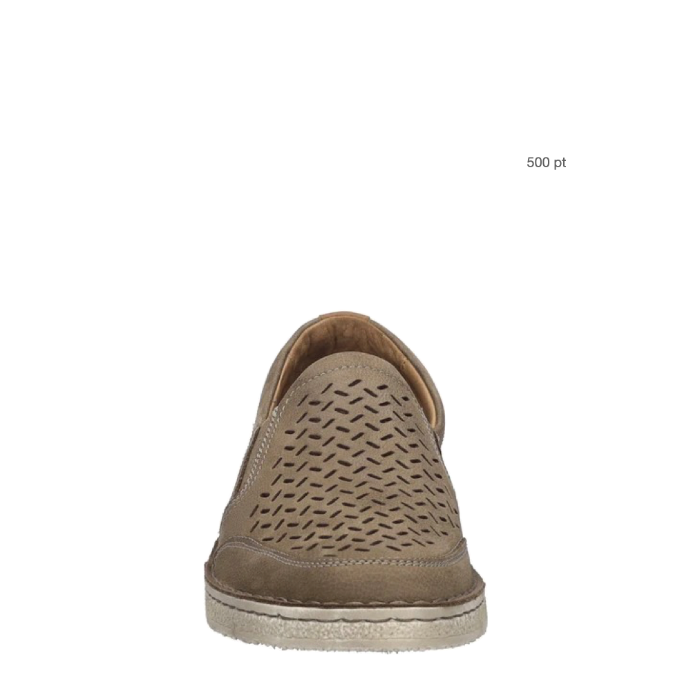 Front view of Josef Seibel Ruben 27 Leather Slip On for men.