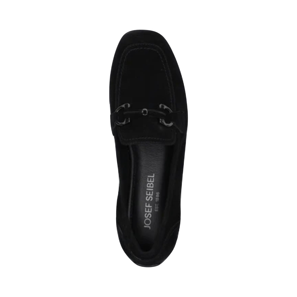 Top-down view of Josef Seibel Fenja 34 Suede Bit Loafer for women.