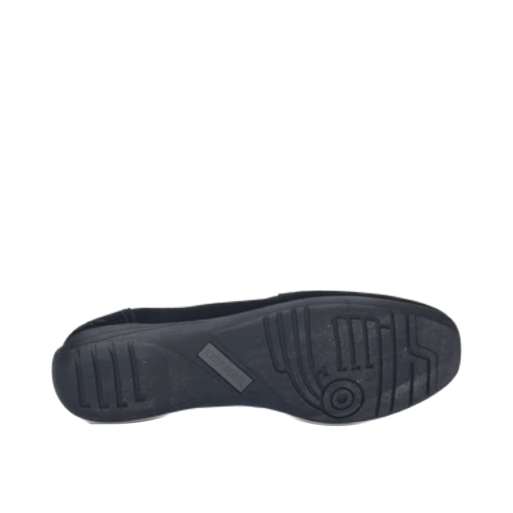 Bottom view of Josef Seibel Fenja 34 Suede Bit Loafer for women.