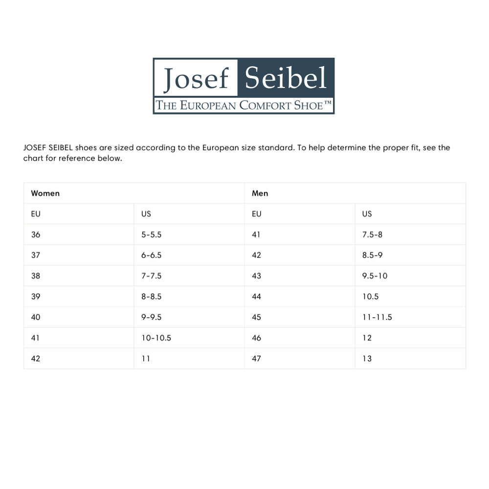 JosefSeibel sizing chart.