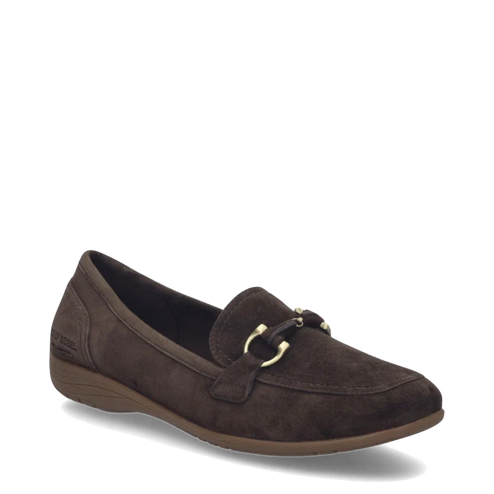 Toe view of Josef Seibel Fenja 34 Suede Bit Loafer for women.