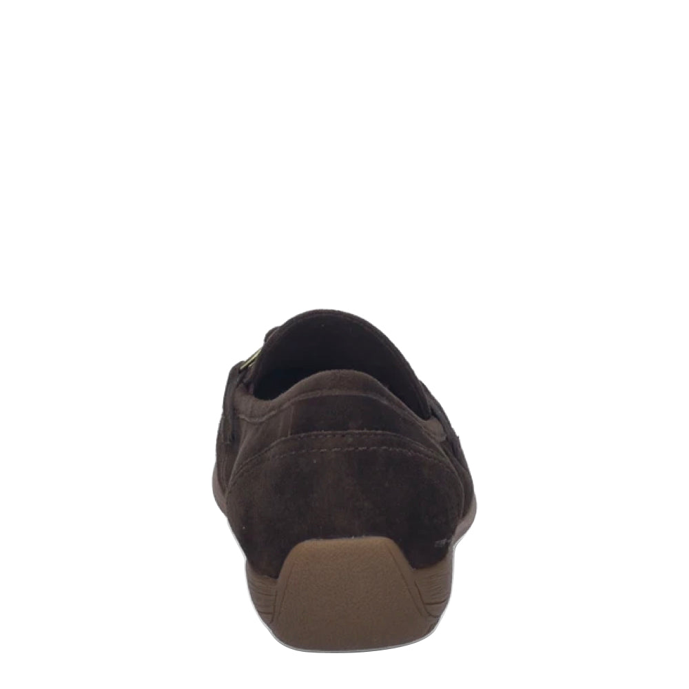 Back view of Josef Seibel Fenja 34 Suede Bit Loafer for women.