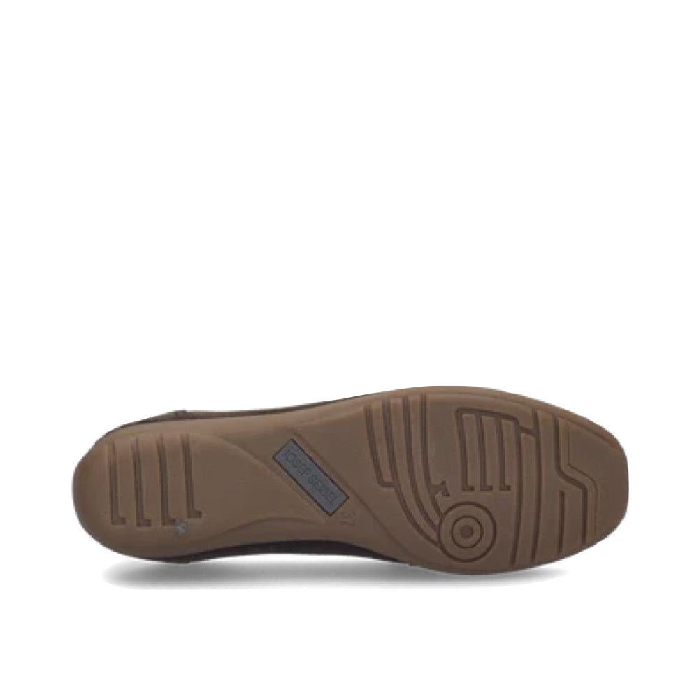 Bottom view of Josef Seibel Fenja 34 Suede Bit Loafer for women.