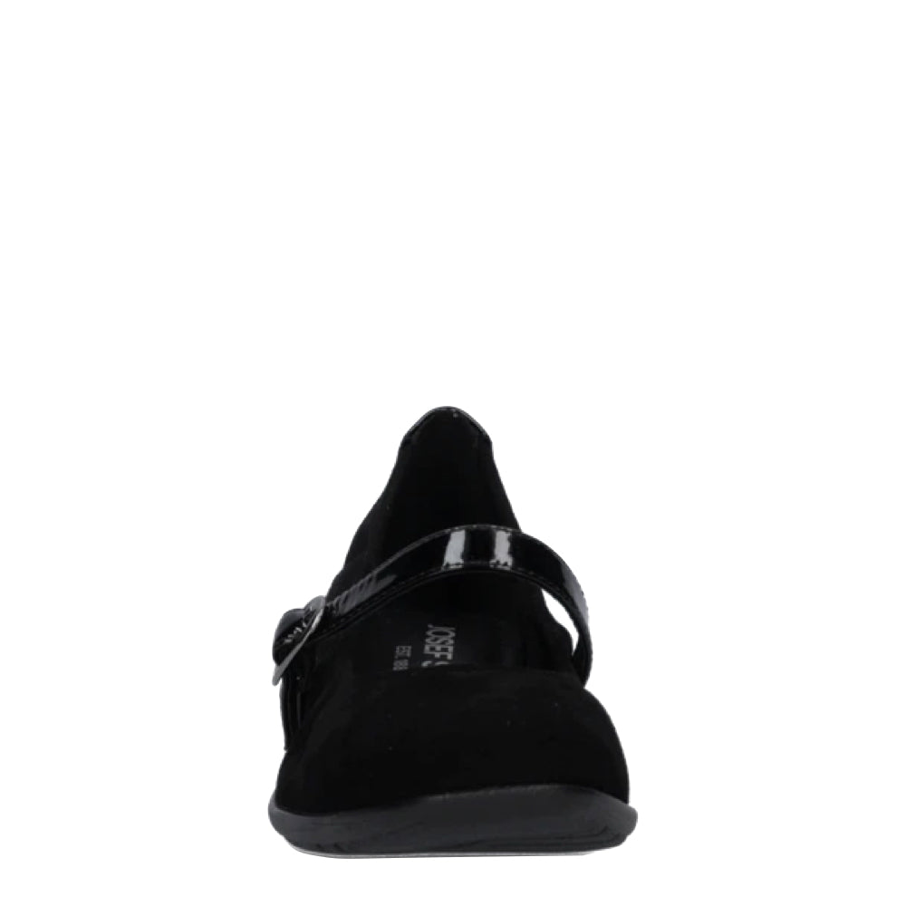 Front view of Josef Seibel Fenja 37 Suede Mary Jane for women.