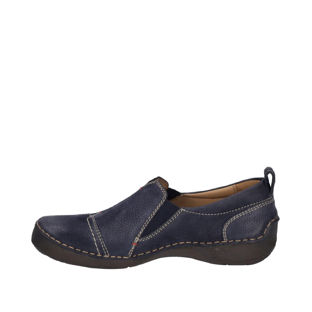Side (left) view of Josef Seibel Fergey 49 Nubuck Slip On for women.