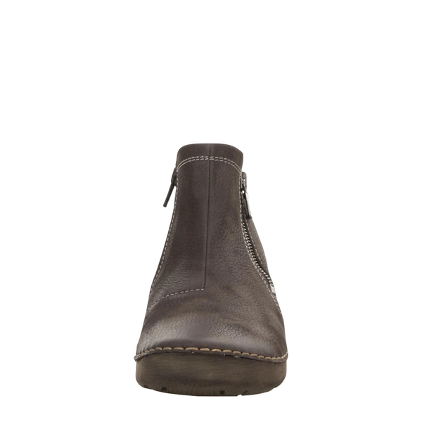 Josef Seibel Women's Fergey 94 Dual Side Zip Nubuck Leather Boot in Titan Grey