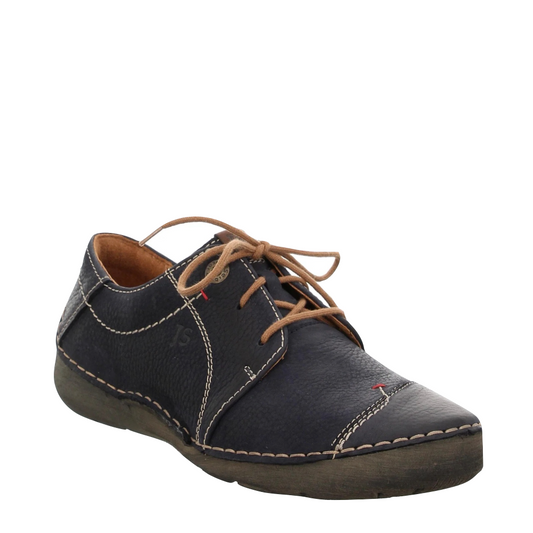 Mudguard and Toe view of Josef Seibel Fergey Nubuck Leather Lace for women.