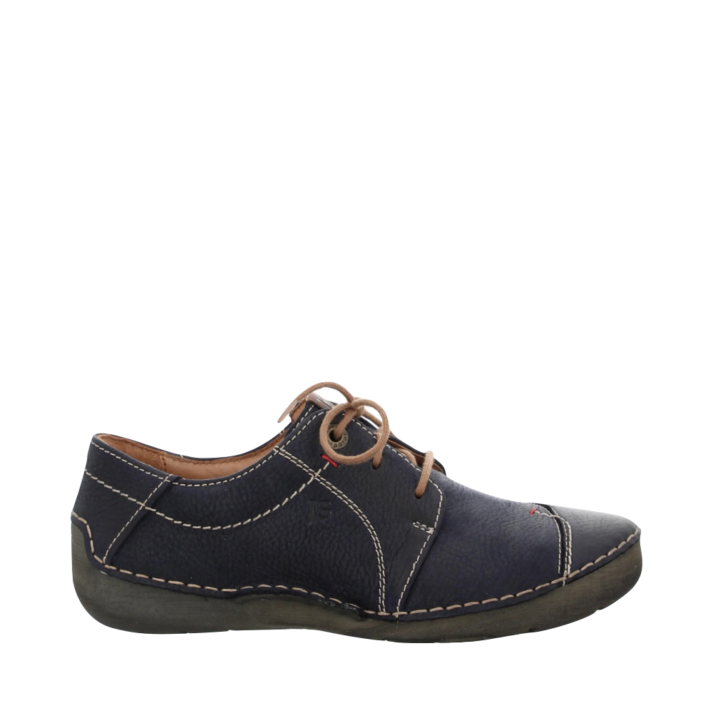 Side (right) view of Josef Seibel Fergey Nubuck Leather Lace for women.