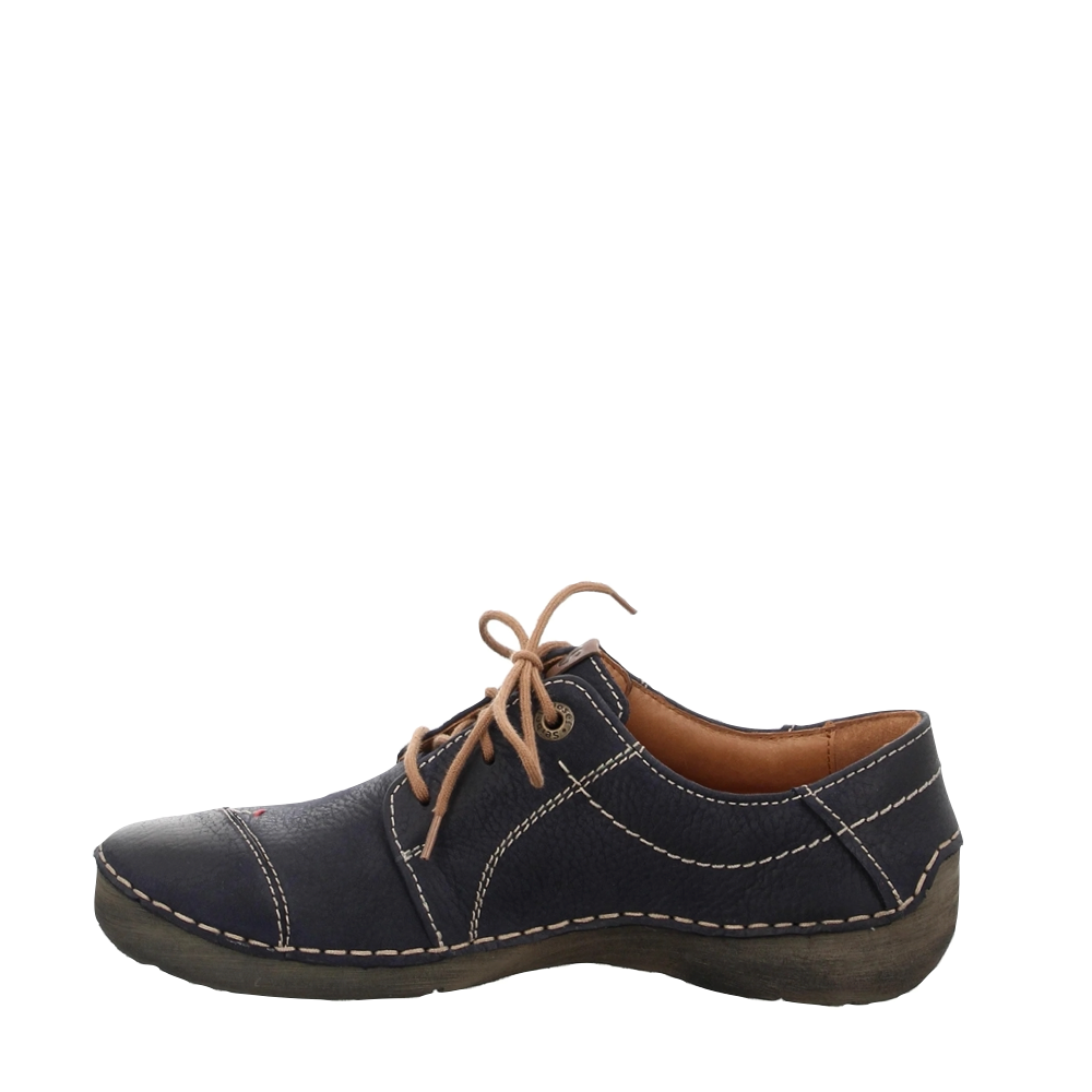 Side (left) view of Josef Seibel Fergey Nubuck Leather Lace for women.