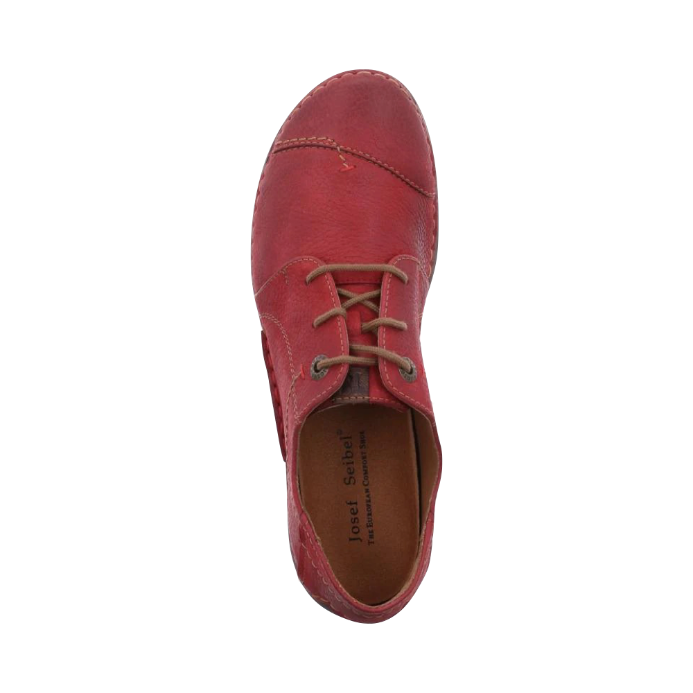 Top-down view of Josef Seibel Fergey Nubuck Leather Lace for women.