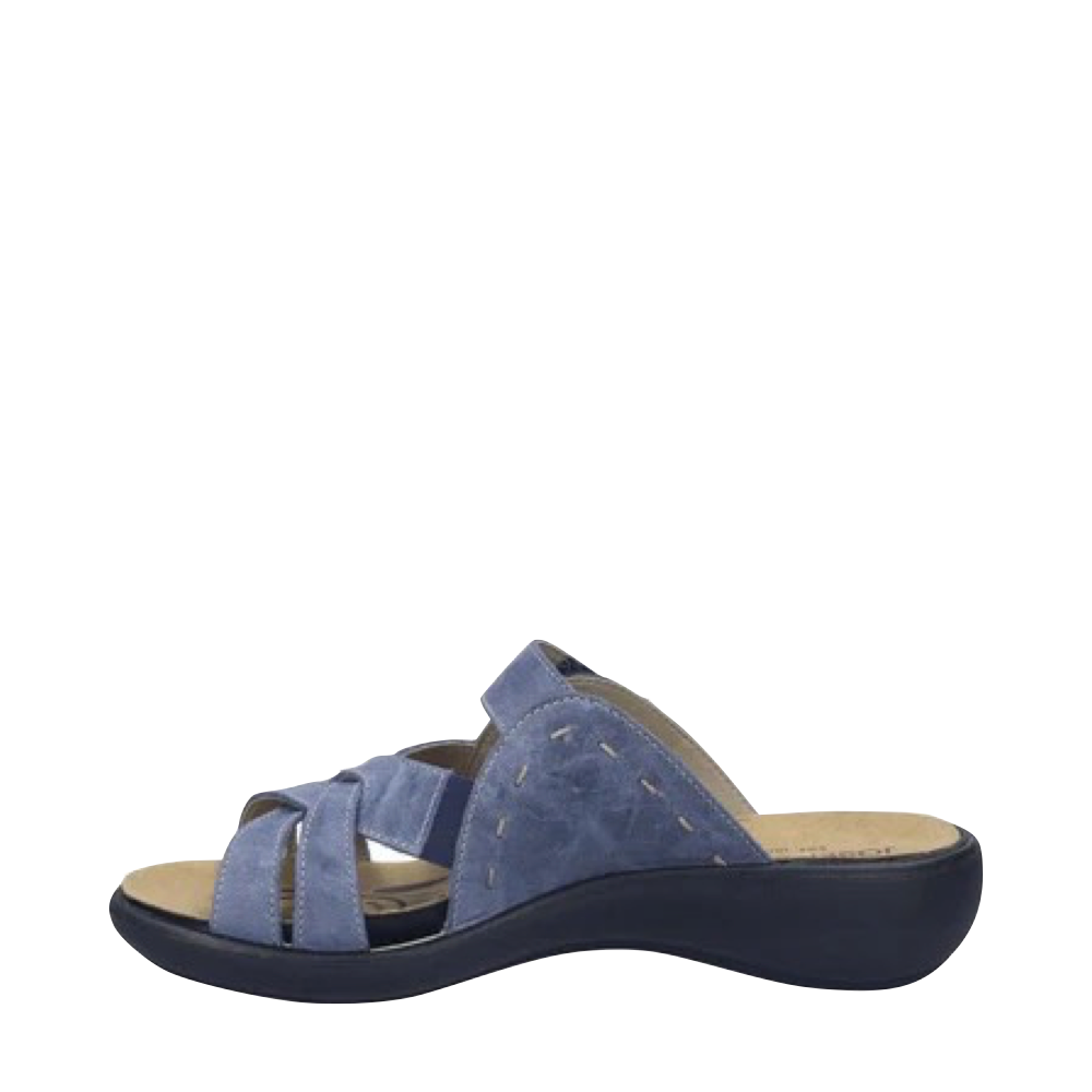 Side (left) view of Josef Seibel Ibiza 99 Slide Sandal for women.