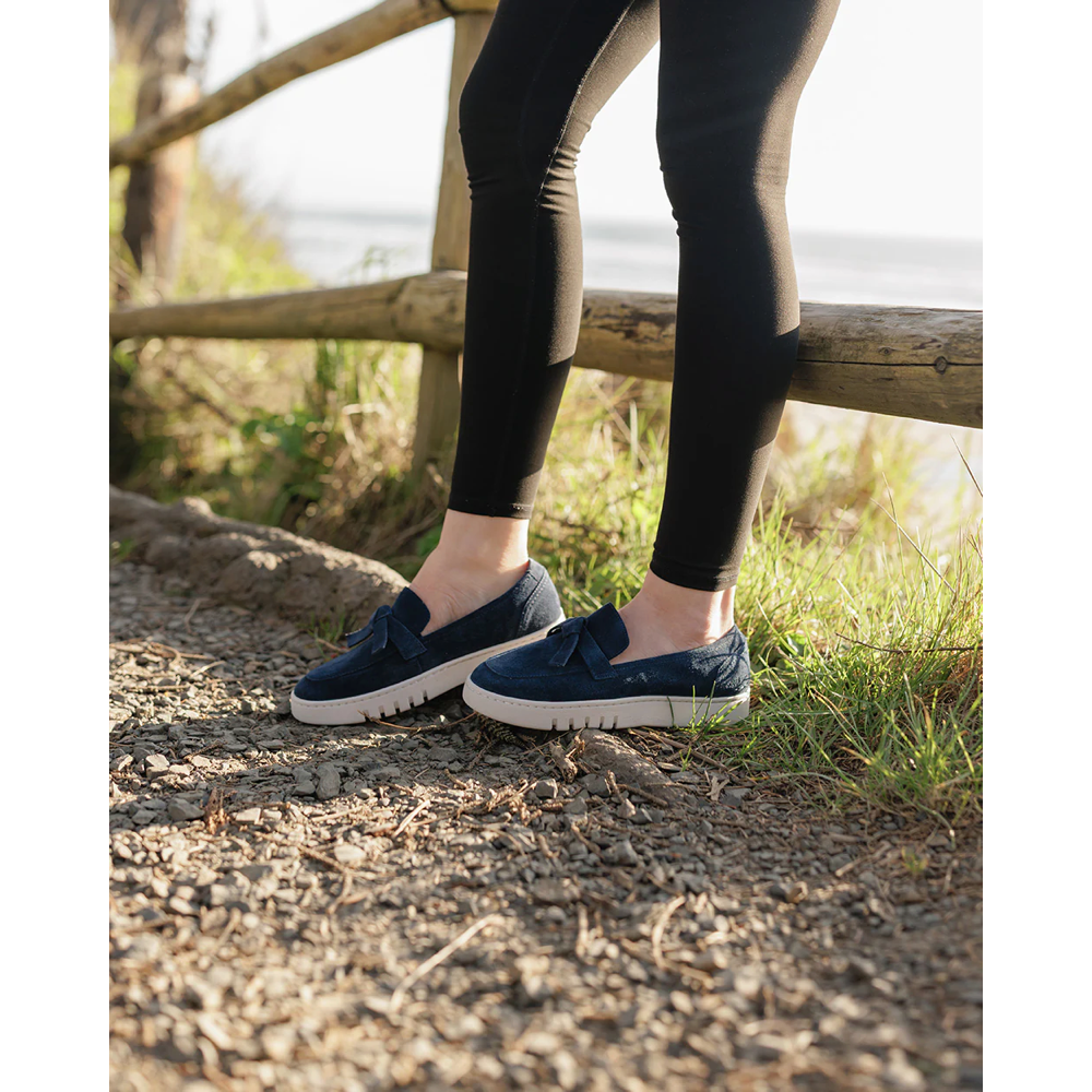 Model view of Josef Seibel Jessie 08 Suede Slip On for women.