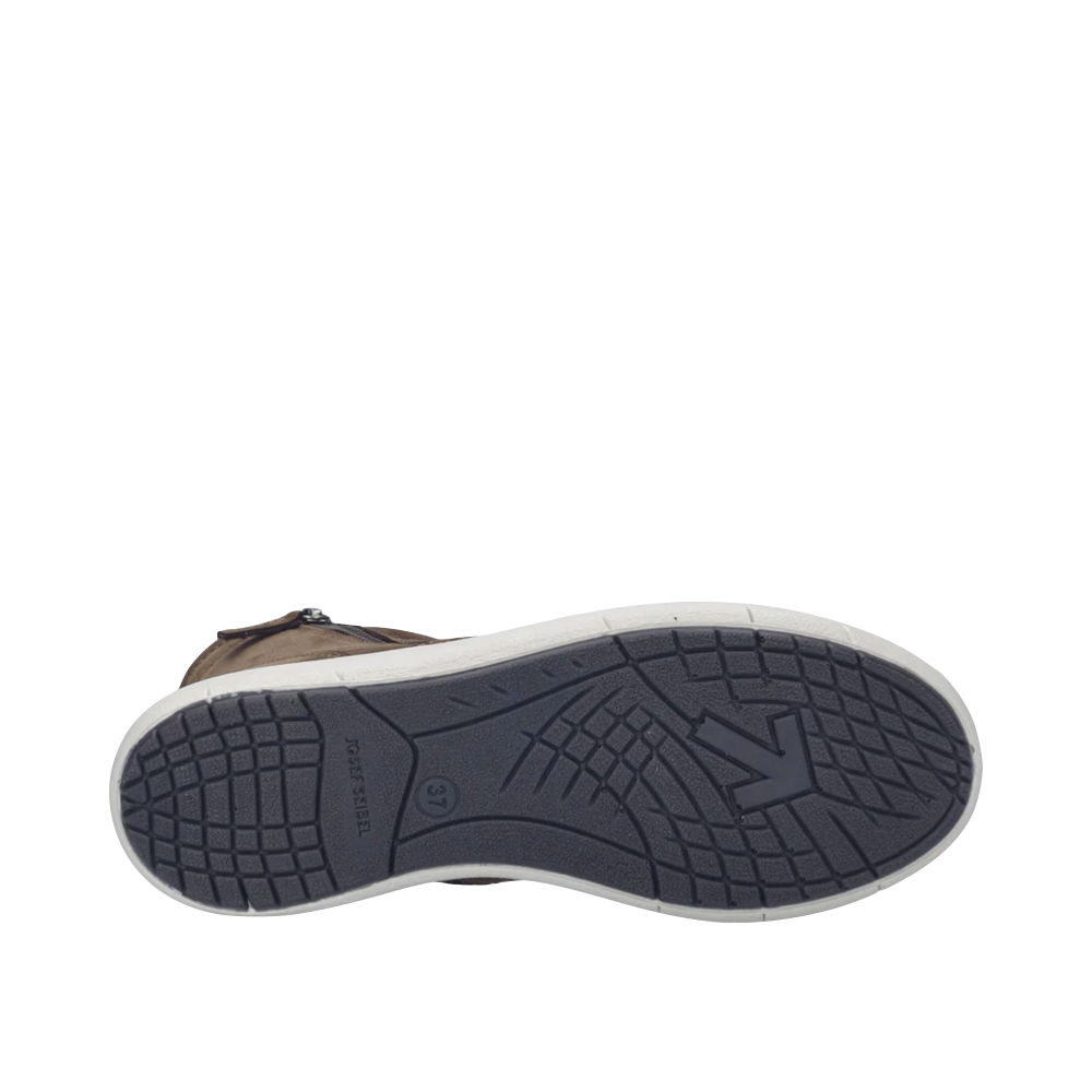 Bottom view of Josef Seibel Megan 12 Double Side Zip Sneaker Bootie for women.