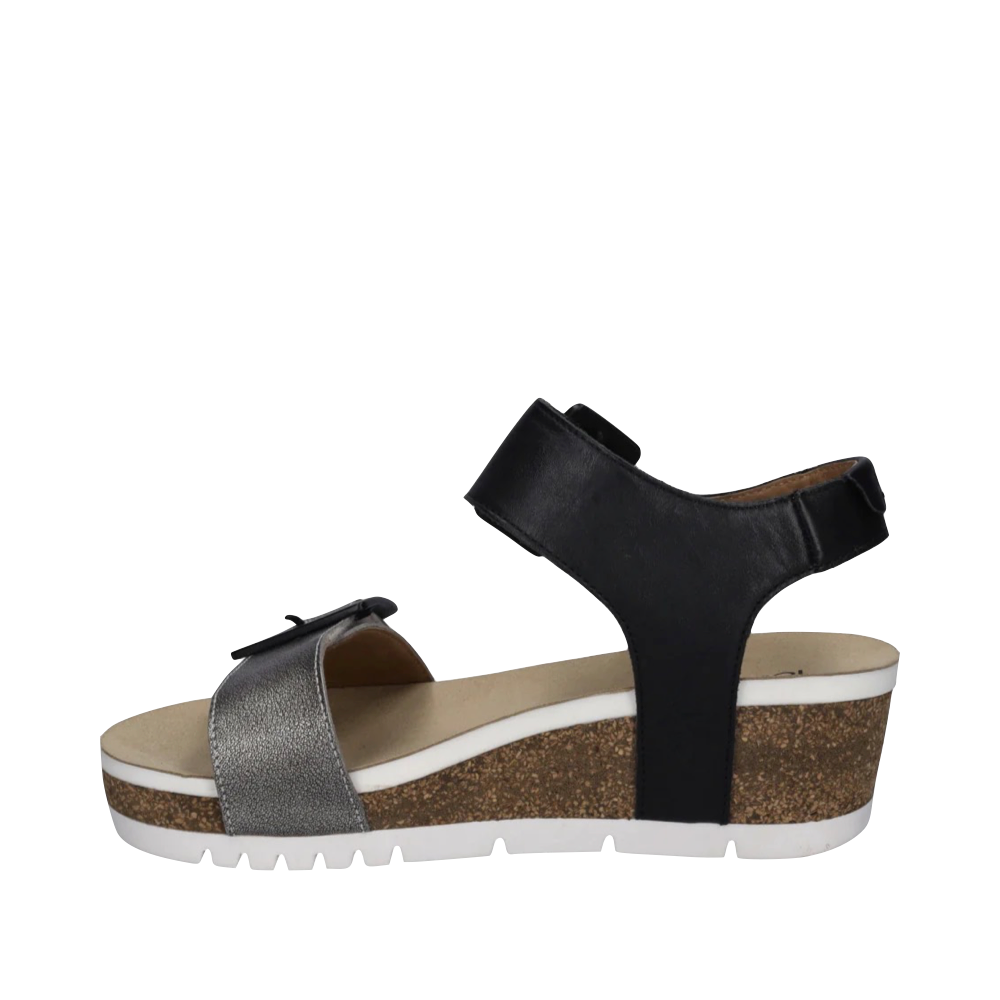 Side (left) view of Josef Seibel Quinn 02 Wedge Sandal for women.