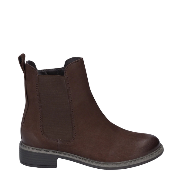 Josef Seibel Women's Selena 19 Leather Side Zip Chelsea Boot in Moro Brown