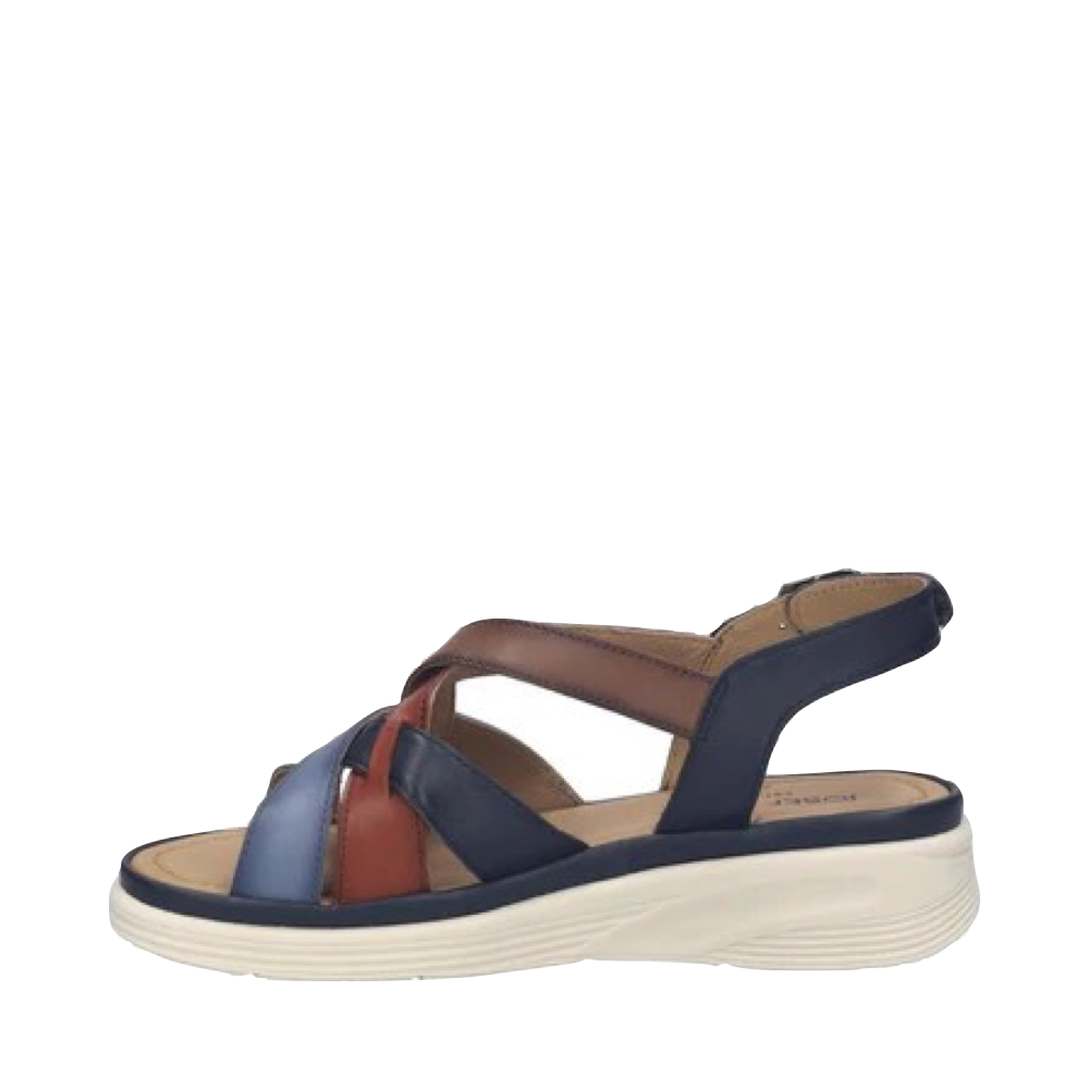 Side (left) view of Josef Seibel Sevran 07 Multi Strap Wedge Sandal for women.