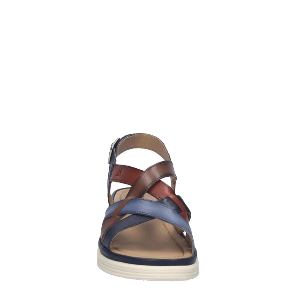 Front view of Josef Seibel Sevran 07 Multi Strap Wedge Sandal for women.