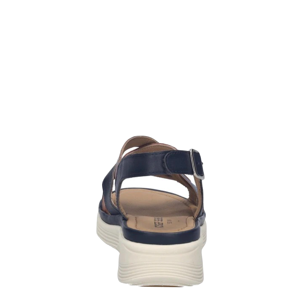 Back view of Josef Seibel Sevran 07 Multi Strap Wedge Sandal for women.