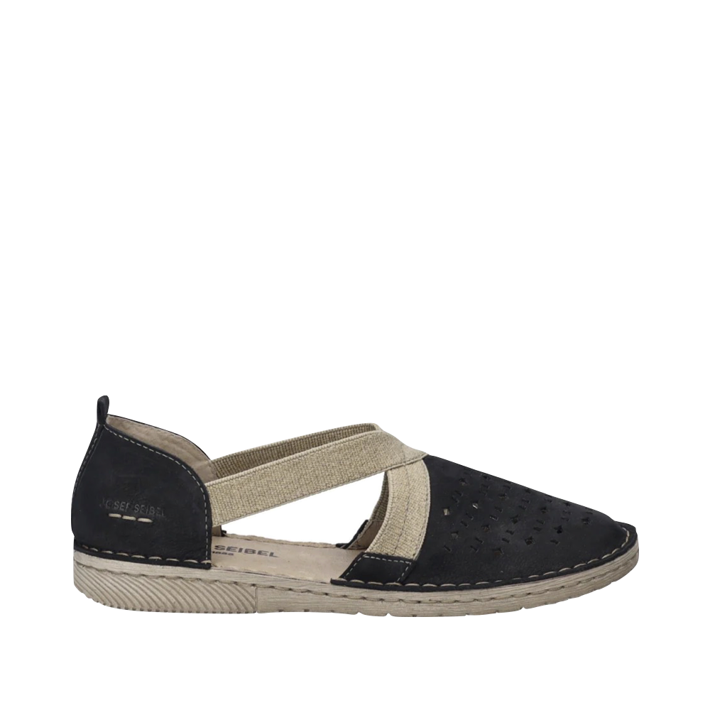 Side (right) view of Josef Seibel Sofie 44 Cross Strap Slip On for women.
