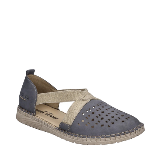 Toe view of Josef Seibel Sofie 44 Cross Strap Slip On for women.
