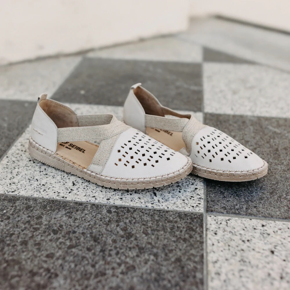 Detail view of Josef Seibel Sofie 44 Cross Strap Slip On for women.