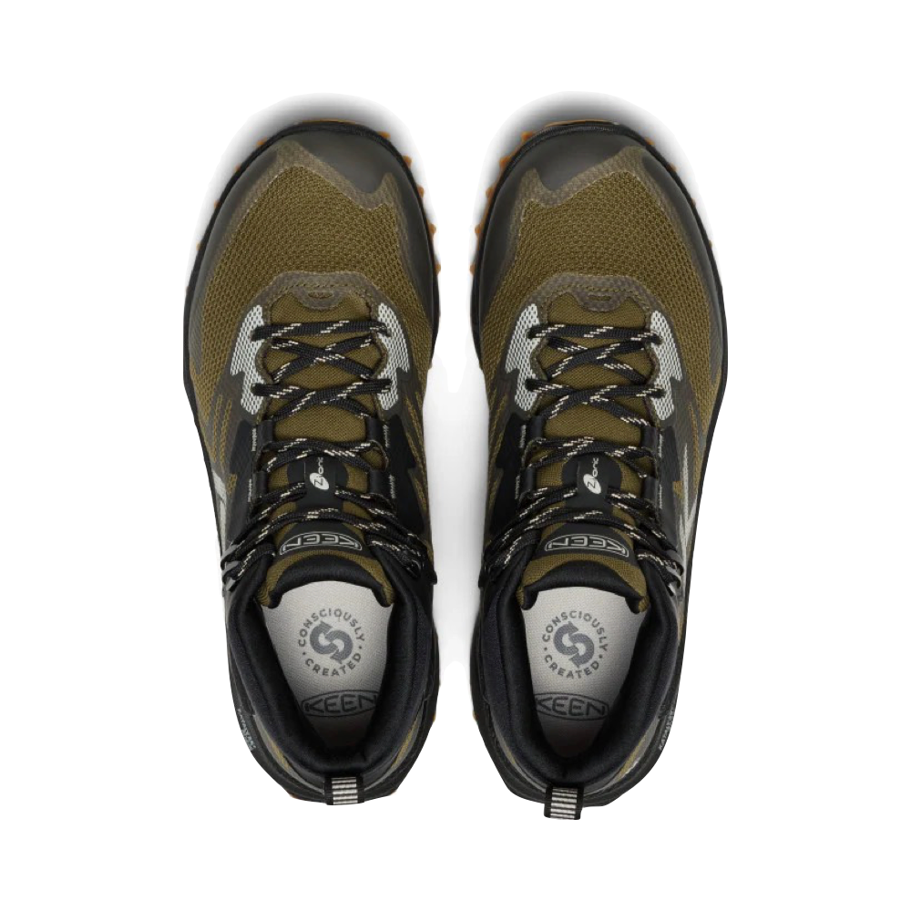 Top-down view of Keen Zionic NXT Waterproof Hiking Boot for men.