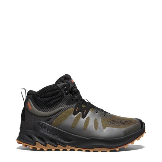 Side (right) view of Keen Zionic Waterproof Hiking Boot for men.