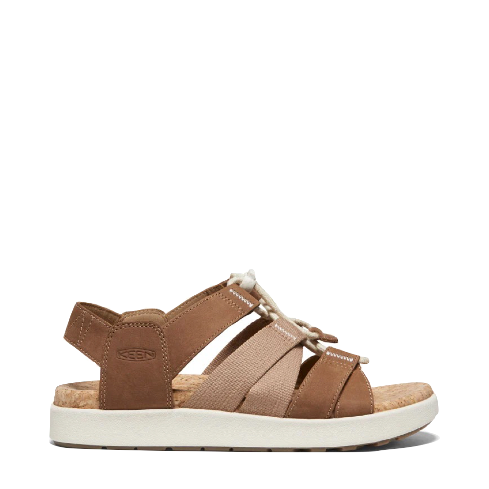 KEEN Women's Elle Mixed Strap Sandal (Toasted Coconut)