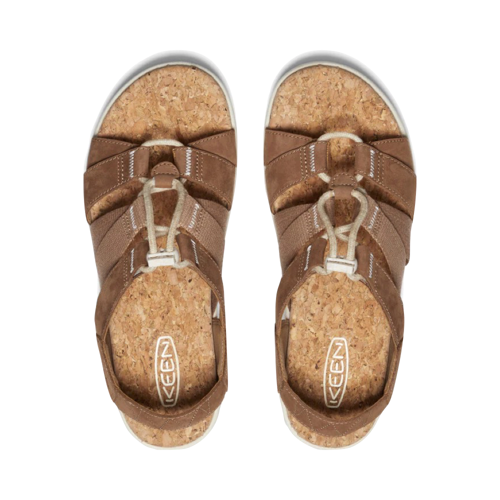 KEEN Women's Elle Mixed Strap Sandal (Toasted Coconut)