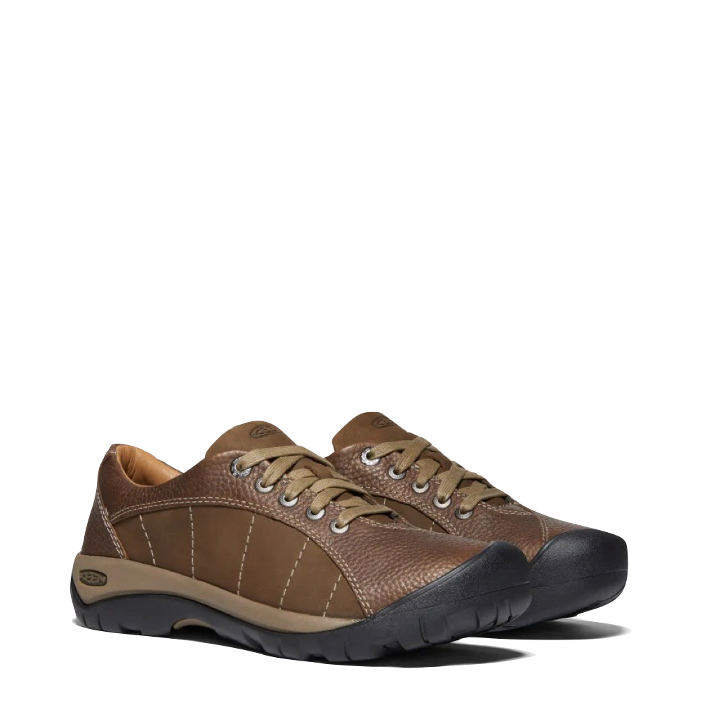 KEEN Women's Presidio Leather Tie in Cascade Brown