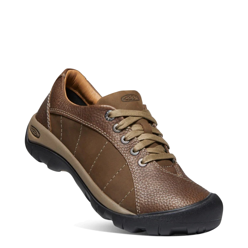 KEEN Women's Presidio Leather Tie in Cascade Brown