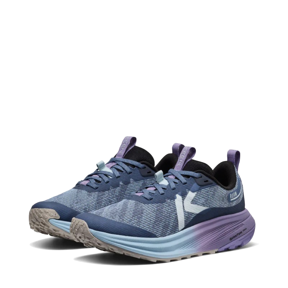 Toe and Mudguard view of Keen Roam Trail Running Shoe for women.