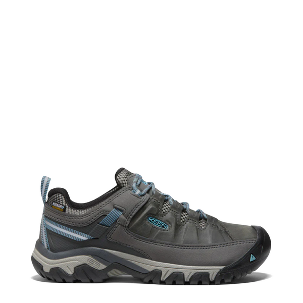 KEEN Women's Targhee III Low Waterproof Hiker in Magnet Grey/Atlantic Blue