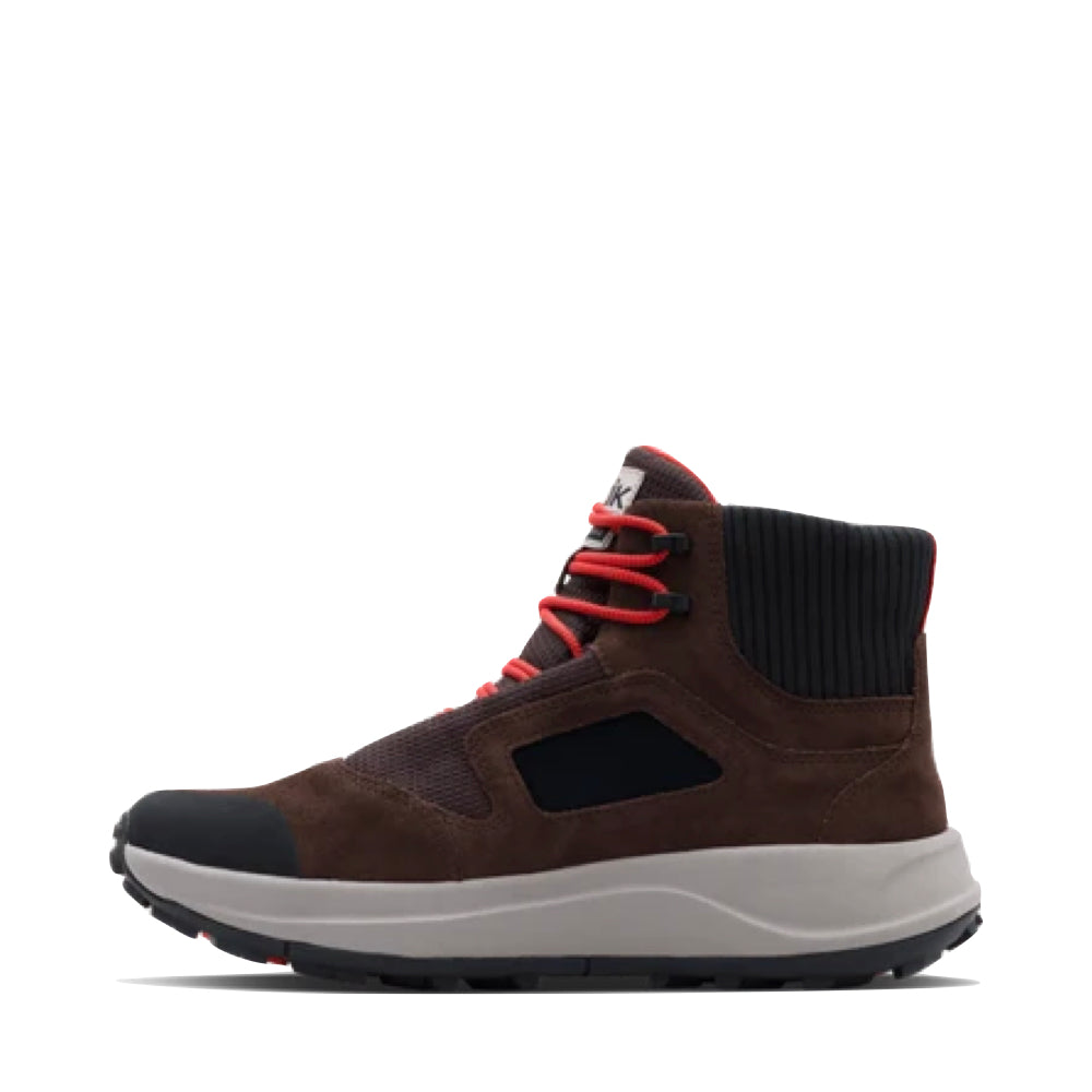 Side (left) view of Kizik Freedom Hike Waterproof Boot for men.