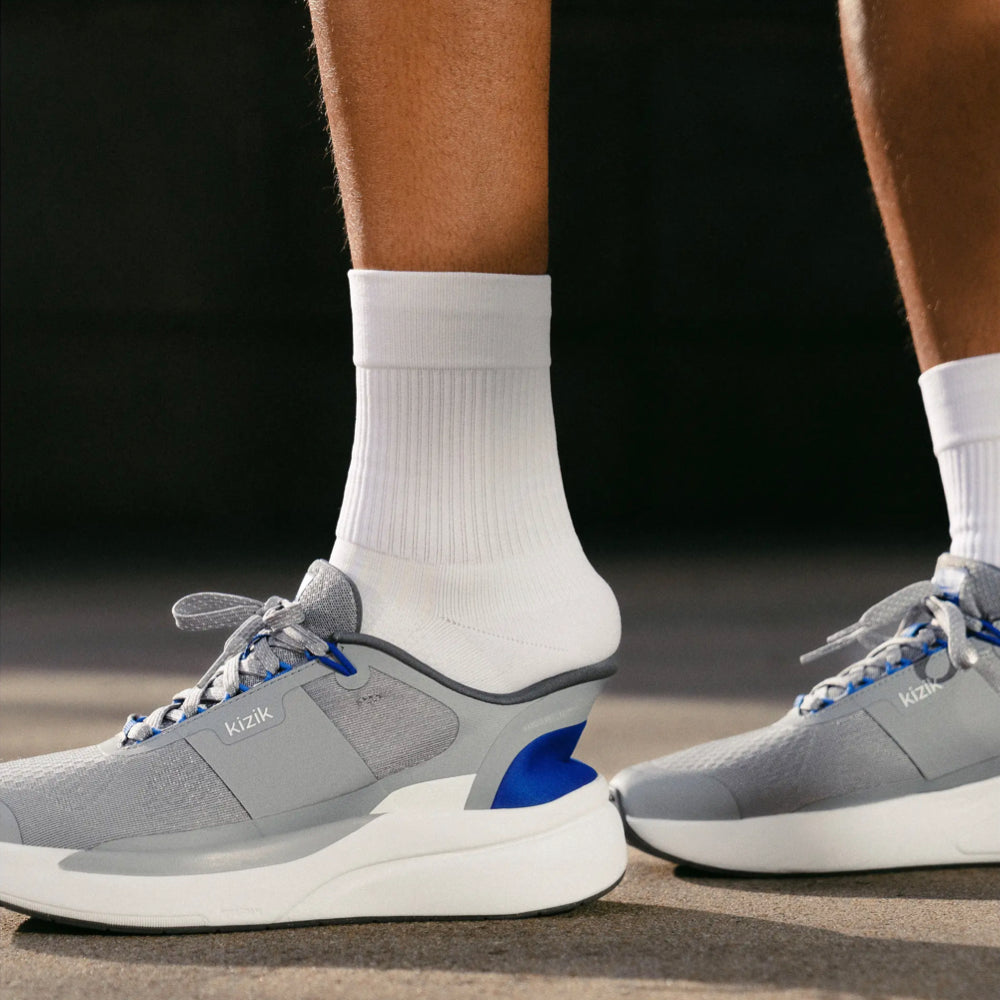 Model view of Kizik Freedom Run Sneaker for men.