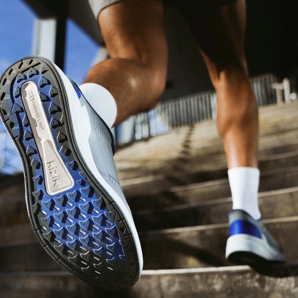 Model view of Kizik Freedom Run Sneaker for men.